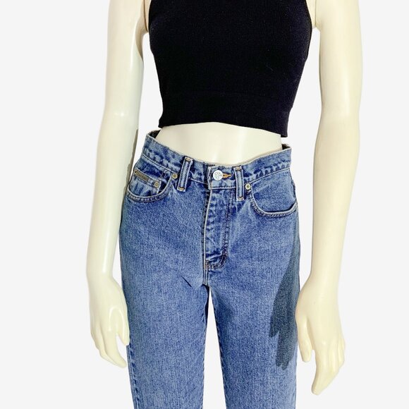 Vintage Medium Blue Wash Jeans by CALVIN KLEIN  / Made in Canada / size Small - Picture 5 of 11